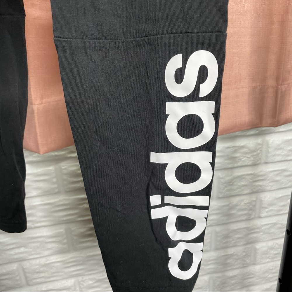 Adidas Black Essentials Linear Tight Leggings - image 3